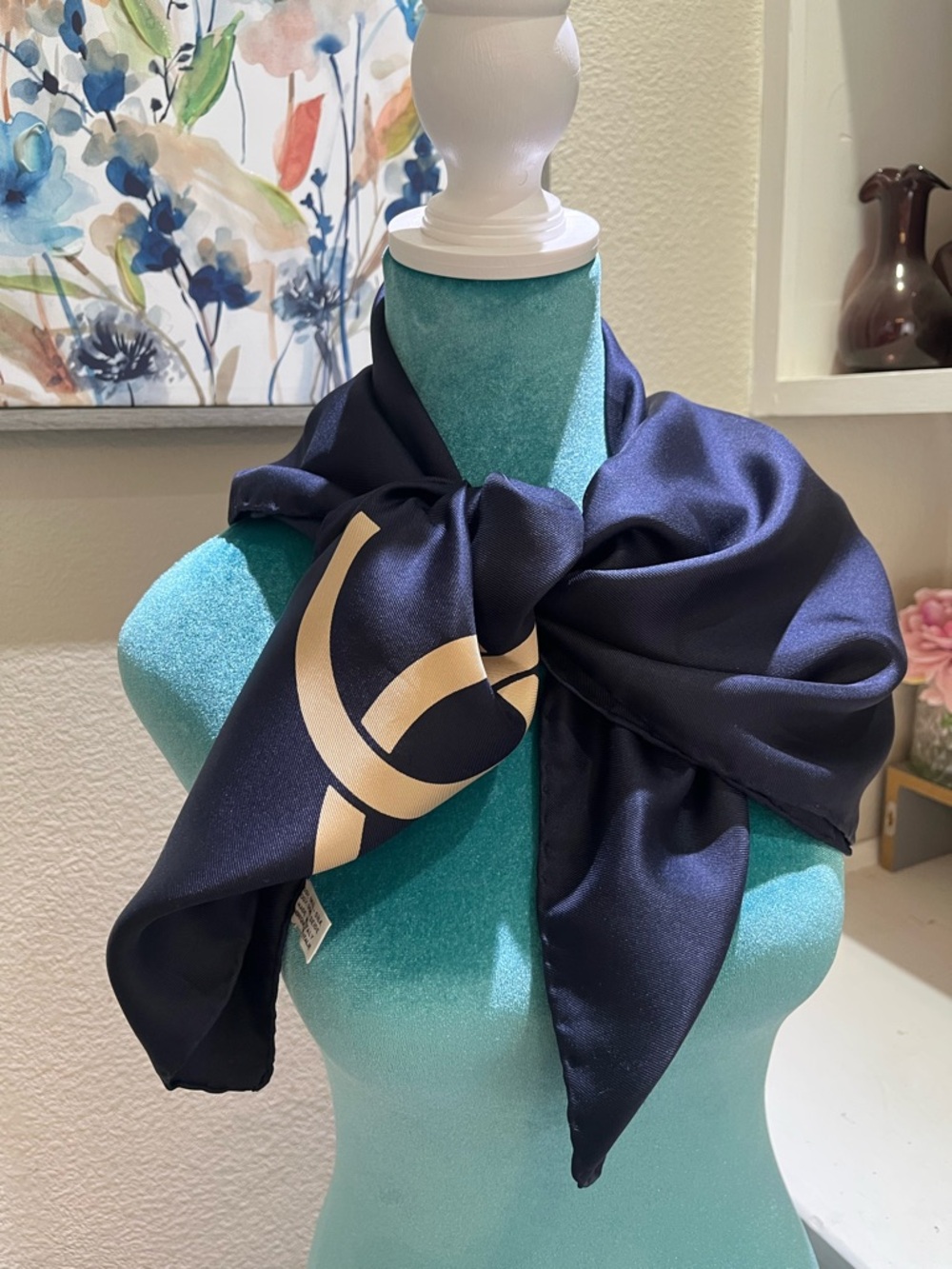 Chanel Silk Scarf - Picture 8 of 10
